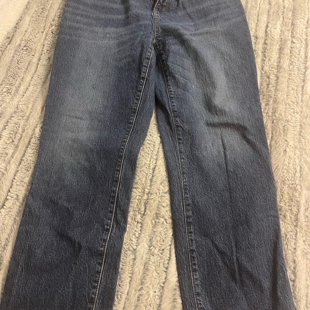 Loft The curvy straight crop jeans size 6